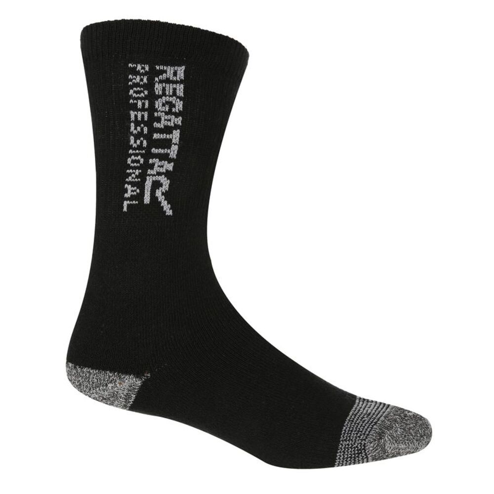 Regatta Hardwear Mens Workwear Socks (Pack Of 3) / Black